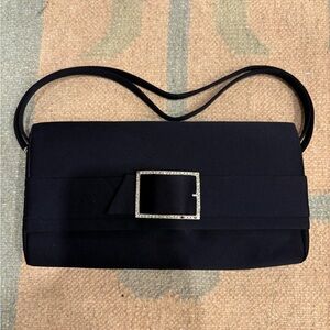 Vintage Elegant Black Rhinestone Evening Purse